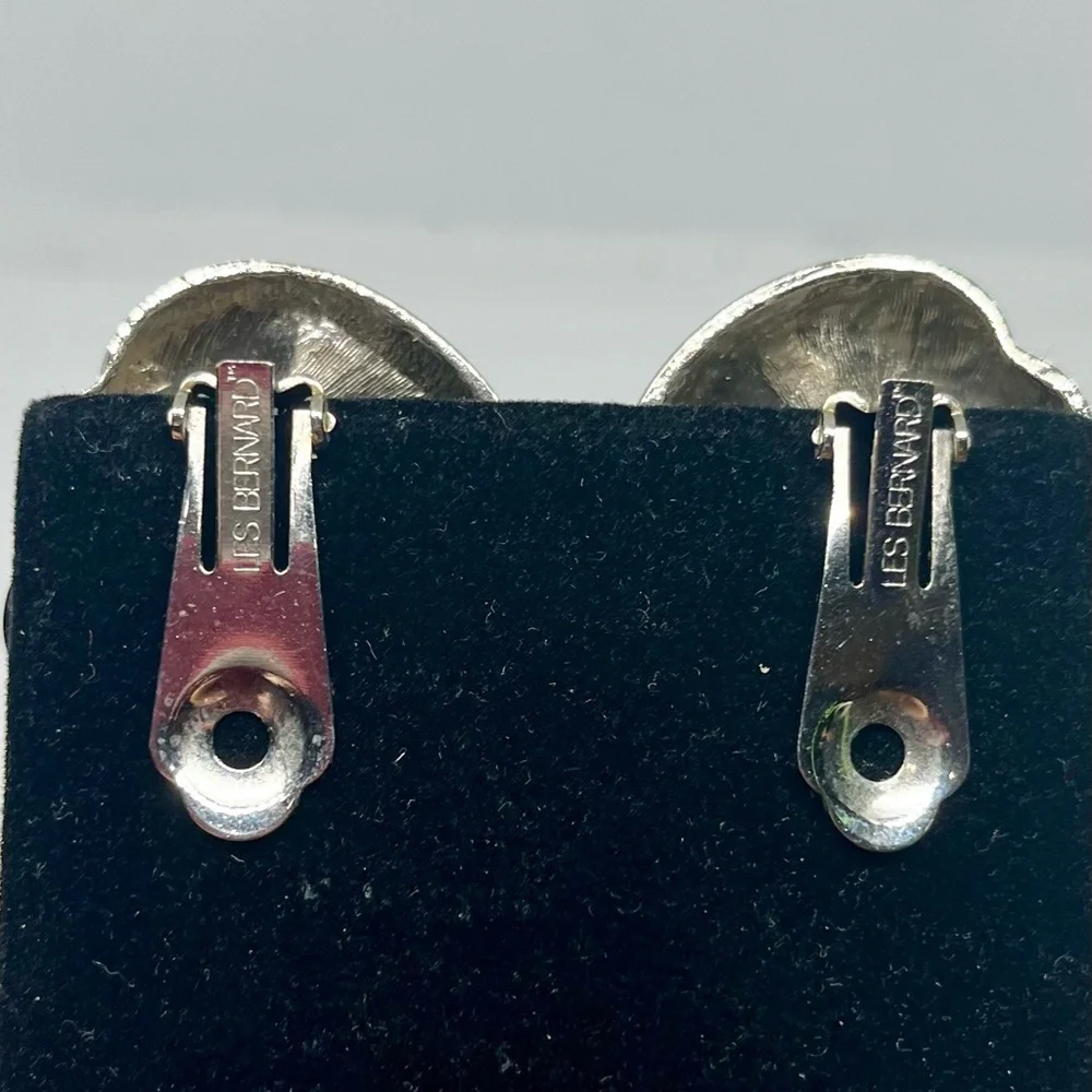 Les Bernard Modernist Clip-On Earrings